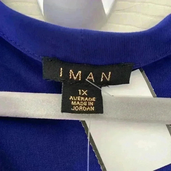 IMAN NWT Deep Blue Wrap High Low Maxi Dress options SIZE 1X - Picture 5 of 6